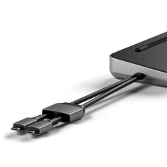 Satechi Dual Docking Stand with NVMe SSD Enclosure ST-DDSM - sivá