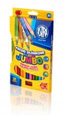 Astra Dúhové ceruzky 12 farieb Jumbo