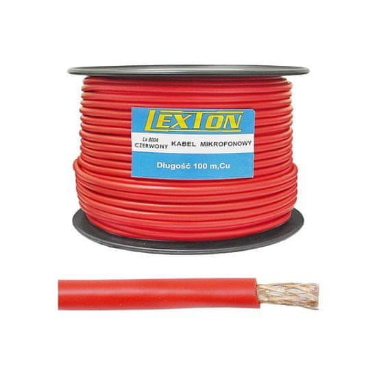 Solex Kábel dvojžilový tienený mikrofónový LX8004R 6mm červený