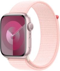Apple Watch saries 9, 45mm, Pink, Light Pink Sport Loop
