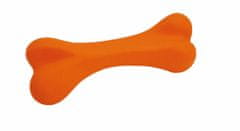 Nobby Hračka pre psy Gumená kosť 17,5 cm oranžová