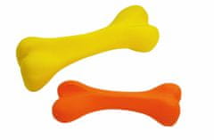 Nobby Hračka pre psy Gumená kosť 17,5 cm oranžová