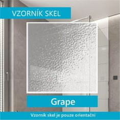 Mereo Kora sprchovací kút, R550, 90x90x185 cm, biely ALU, sklo Grape 5 mm CK35101Z - Mereo