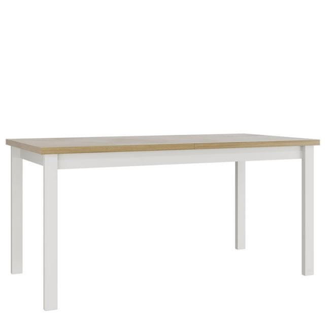 Veneti Rozkladací kuchynský stôl 160x90 cm ELISEK 4 - dub sonoma / biely