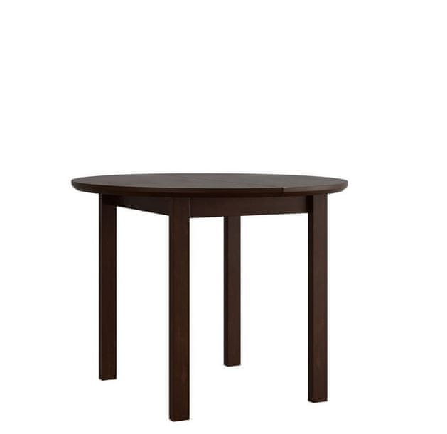 Veneti Okrúhly rozkladací jedálenský stôl 100 cm BAIRD 1 - orech