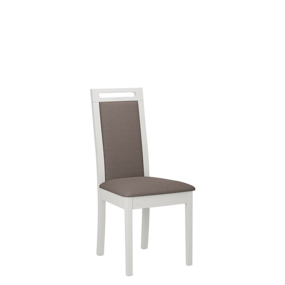 Veneti Čalúnená stolička do kuchyne ENELI 6 - biela / hnedá 1