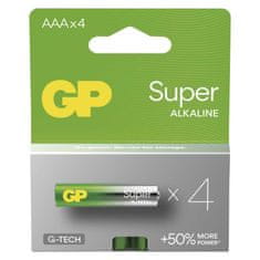 GP Alkalická batéria GP Super LR03 (AAA), 4 ks
