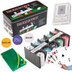 Verk Sada na poker - 200 žetónov s kartami a podložkou