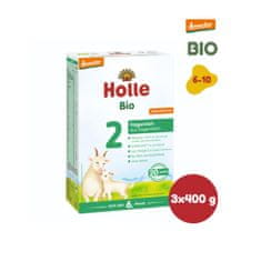 Holle Bio - detská mliečna výživa na báze kozieho mlieka 2, 3x400g