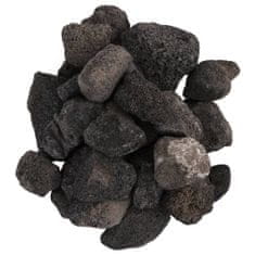 Vidaxl Sopečné kamene 25 kg čierne 5-8 cm