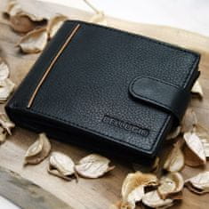 Bellugio Pánska kožená peňaženka Elegant Joel, čierna