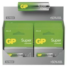 GP Alkalická batéria GP Super LR6 (AA), 4 ks