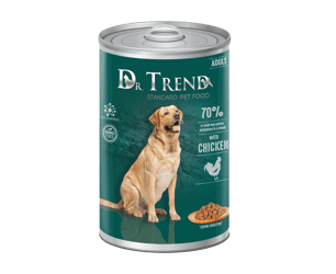 Dr.Trend DR. TREND pre Labradora. Kompletné krmivo s kuracím mäsom, kúsky v jemnej omáčke pre dospelých psov všetkých plemien, 8x1250 g