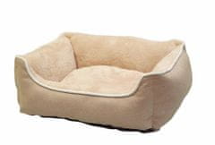 Nobby Obdĺžniková postel pre psy Classic Arno béžová 62 x 50 x 17 cm