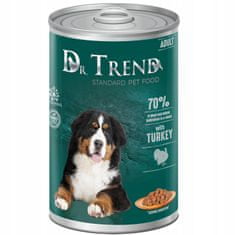 Dr.Trend DR. TREND kompletné mokré krmivo pre dospelých psov všetkých plemien s morkou, kúsky v jemnej omáčke 1250 g