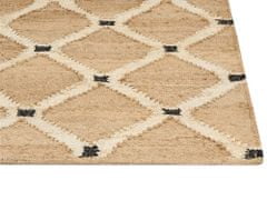 Beliani Jutový koberec 300 x 400 cm béžový KALEKOY