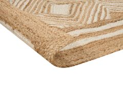 Beliani Jutový koberec 300 x 400 cm béžový MENGEN