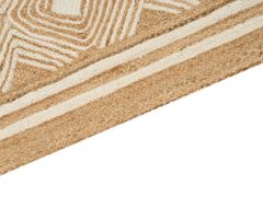 Beliani Jutový koberec 300 x 400 cm béžový MENGEN