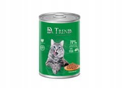 Dr.Trend DR. TREND Kompletné krmivo s rybami, kúsky v jemnej omáčke pre dospelé mačky všetkých plemien 10x400 g