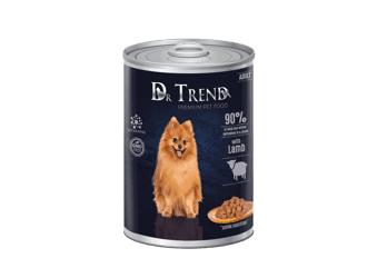 Dr.Trend DR. TREND Kompletné krmivo s jahňacinou, kúsky v jemnej omáčke pre dospelých psov všetkých plemien 10x400 g