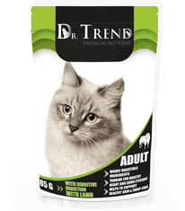 DR. Trend kompletné krmivo pre dospelé mačky s citlivým trávením s jahňacím mäsom 12x 85 g