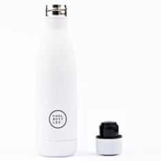 Cool Bottles Nerezová termolahev Mono třívrstvá 500 ml bílá