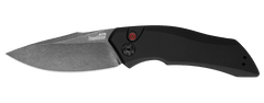 Kershaw 7100BW LAUNCH 1 automatický vreckový nôž 8,6 cm, Blackwash, čierna, hliník 