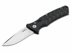 Böker Plus 01BO400 Strike DropPoint Black automatický nôž 8,5 cm, čierna, Stonewash, oceľ, hliník