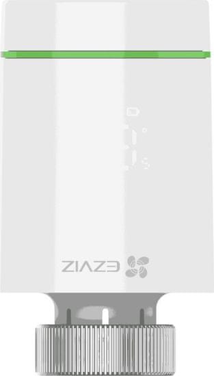 EZVIZ chytrá termostatická hlavice/ 55 mm x 95 mm/ 2x 1,5V AA baterie/ 3.0 V DC/ Zigbee/ bílá