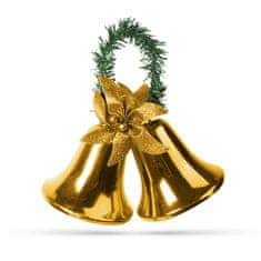 GLOBIZ Vianočná dekorácia - zlaté XXL zvončeky