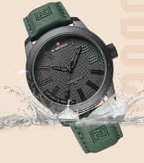 NaviForce Pánske analógové hodinky Lancelig zelená Universal