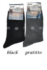 Ulpio Vlnené pánske ponožky s malou vločkou EU 43-46 GREY (sivá)