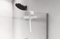 POLYSAN , Stierka do sprchy, vrátane uchytenia na zástenu, biela matná, 72825.11