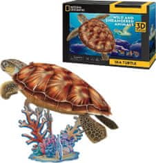 CubicFun 3D puzzle National Geographic: Morská korytnačka 31 dielikov