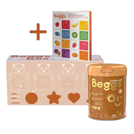 Beggs 4 batoľacie mlieko 2,4 kg (3x800 g), box+ pexeso
