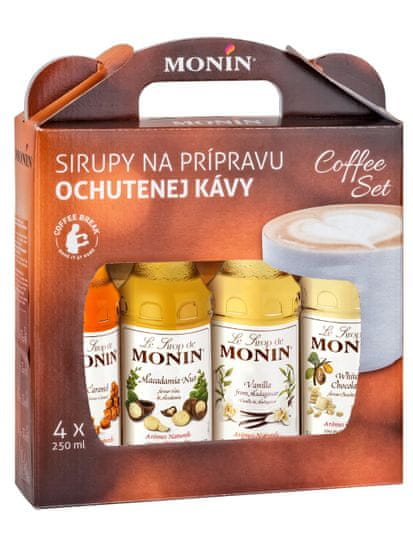 MONIN Darčekový set sirupov Monin do kávy 4x 0,25l