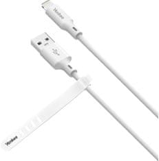 Yenkee kábel YCU 615 WH SILIC USB-A - Lightning, MFi, 1.5m, biela