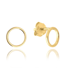MINET Zlaté náušnice krúžky Au 585/1000 0,75g