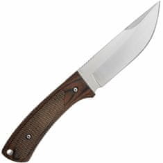 Fox Knives BF-741 BLACK FOX COMPANION lovecký nôž 11 cm, drevo Pakka, kožené puzdro