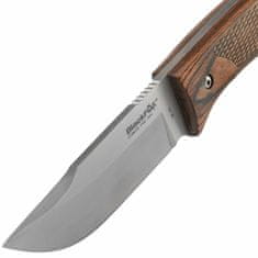 Fox Knives BF-741 BLACK FOX COMPANION lovecký nôž 11 cm, drevo Pakka, kožené puzdro