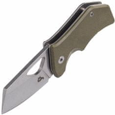 Fox Knives BF-752 OD BLACK FOX KIT vreckový nôž 5 cm, Stonewash, zelená, G10