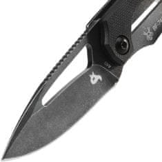 Fox Knives BF-745 BLACK FOX RACLI vreckový nôž 6 cm, Black Stonewash, čierna, G10 