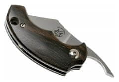 Fox Knives FX-519 ZW BB DRAGO "PIEMONTES" vreckový nôž 4,5 cm, drevo Ziricote, kožené puzdro