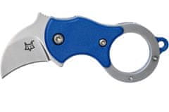 Fox Knives FX-535 BL FOX MINI-KA FOLDING KNIFE BLUE NYLON HANDLE-1.4116 STAINLESS ST. SANDBLASTED BL