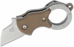 Fox Knives FX-536 CB MINI-TA Coyote Brown malý vreckový nôž - karambit 2,5 cm, hnedá, FRN