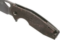 Fox Knives  FX-527 CF YARU vreckový nôž 7 cm, Stonewash, uhlíkové vlákno, titán 