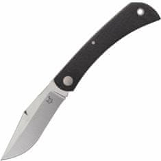 Fox Knives FX-582 CF LIBAR vreckový nôž 7 cm, uhlíkové vlákno, kožené puzdro