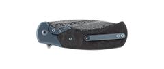Fox Knives FX-F2017 D 40° ANNIVERSARY KNIFE vreckový nôž 8,5 cm, damašek, uhlíkové vlákno, krabička