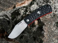 Böker Plus 01BO194 Bad Guy vreckový nôž 9 cm, čierna, G10, lebka, nylonové puzdro