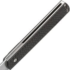 Böker Plus 01BO632 Wasabi CF štíhly vreckový nôž 7,2 cm, uhlíkové vlákno, oceľ, spona